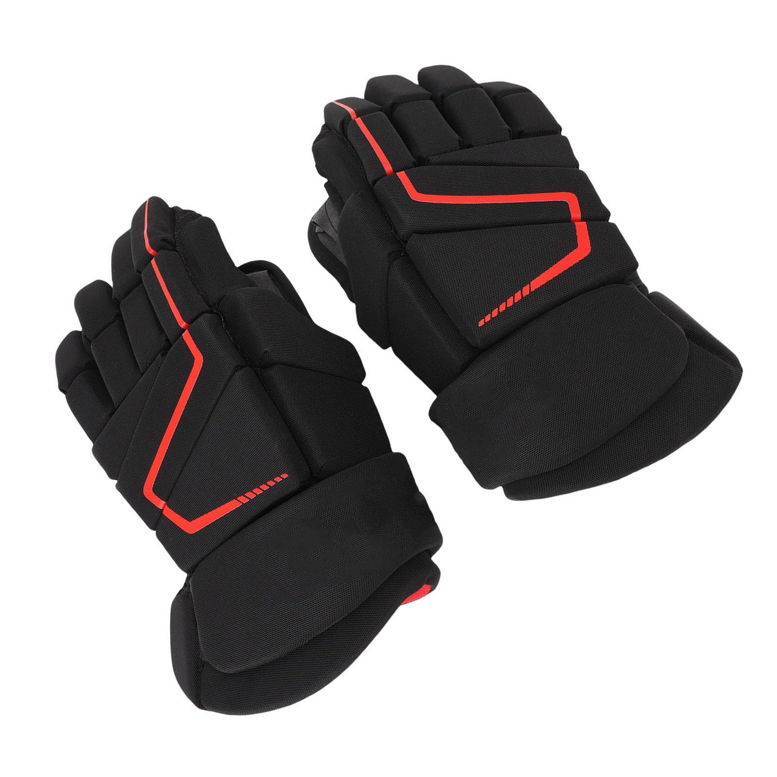 Guantes de Hockey, 2 Pares de Guantes Protectores de Hockey sobre Ruedas Acolchados de Espuma EVA de Nailon Transpirable para Jugadores entusiastas de los Deportes