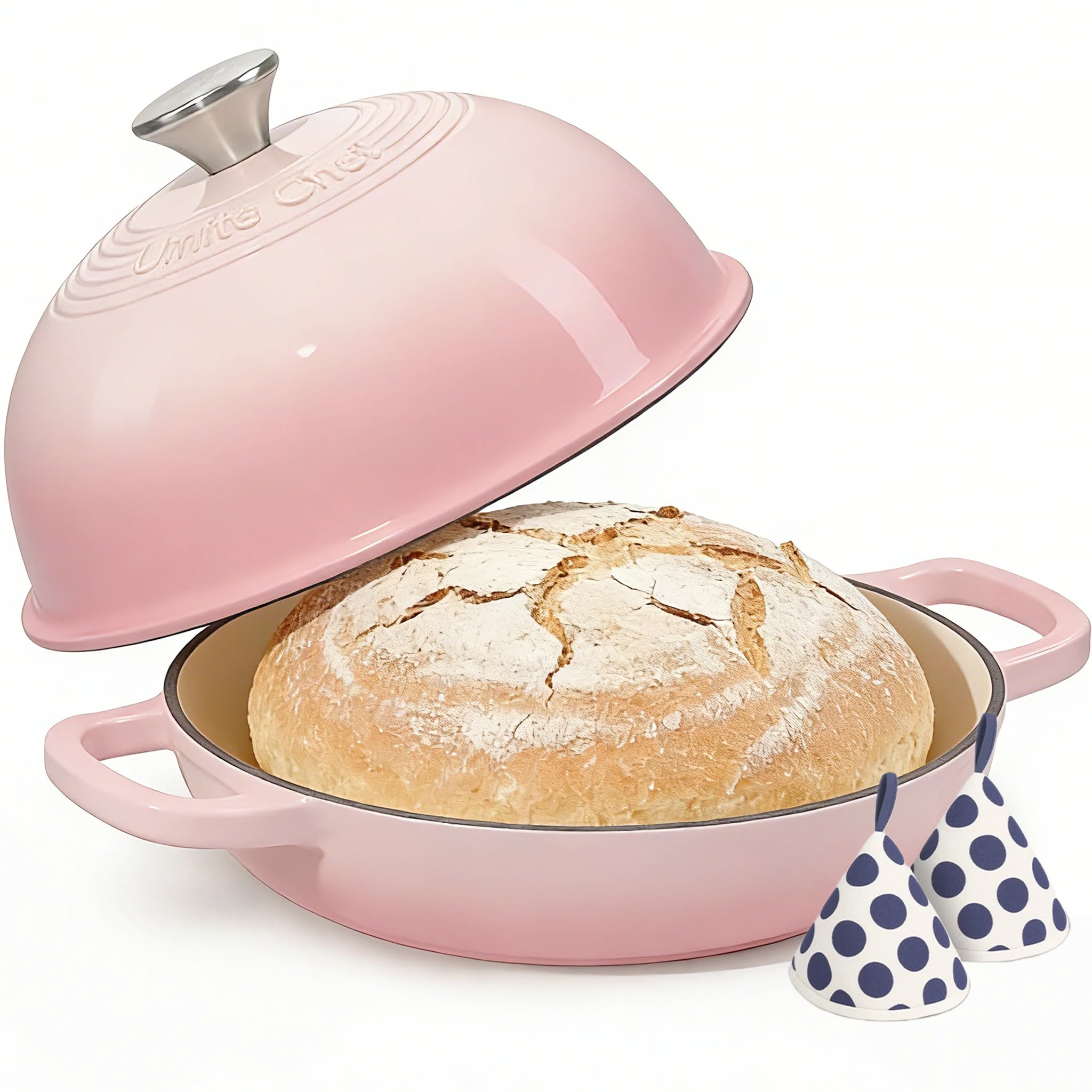 Umite Chef Enameled Cast Iron Bread Oven 6QT