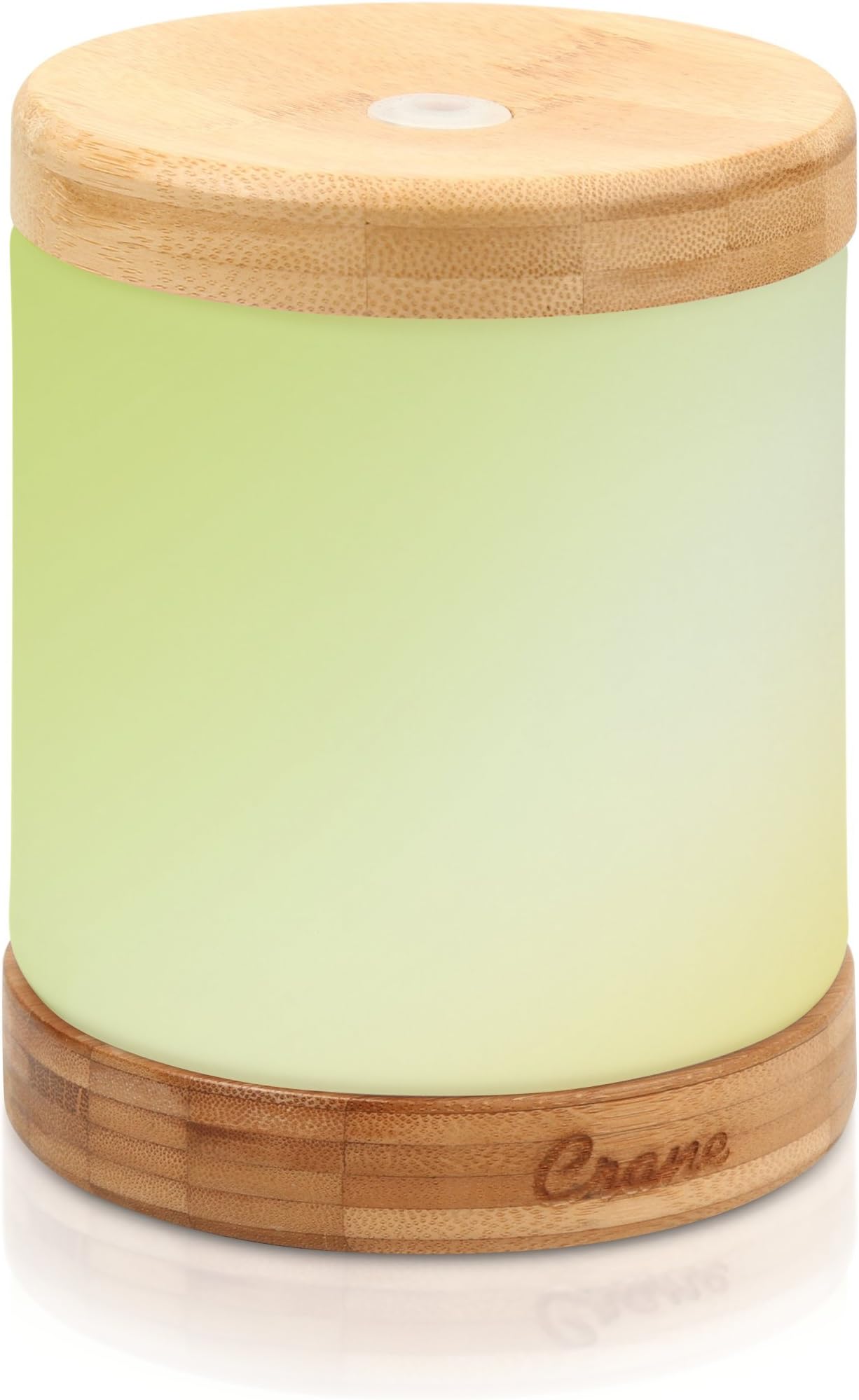 Crane Aroma Therapy Diffuser, 3 Ounce Tank, Use with Essential Oils, Color Changing Light, Real Bamboo Top & Base, Auto Shutoff