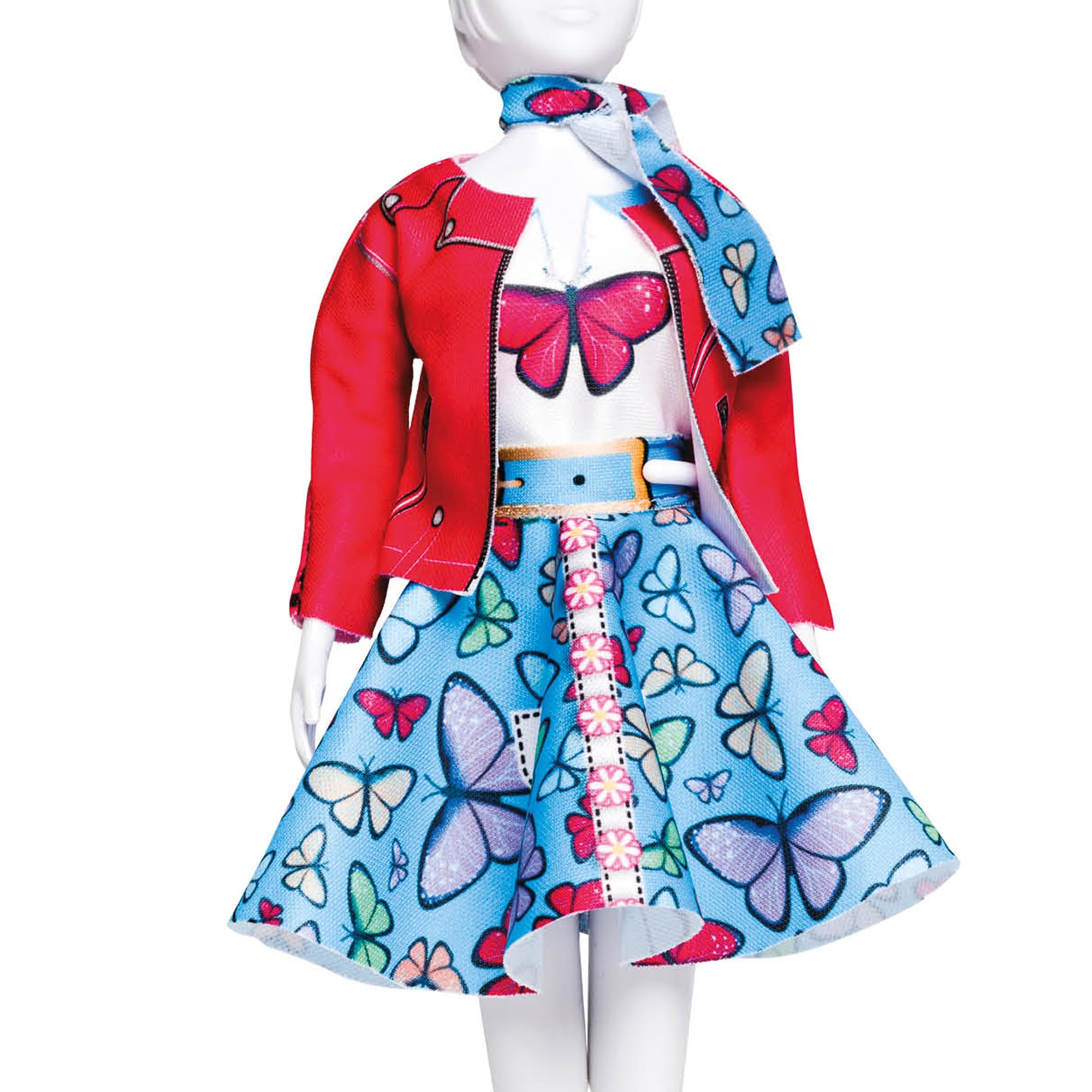 Kit De Costura Dress Your Doll Vervaco Para Muñecas De 30cm - Incluye Telas Con Patrones, Ideal Para Niñas Principiantes