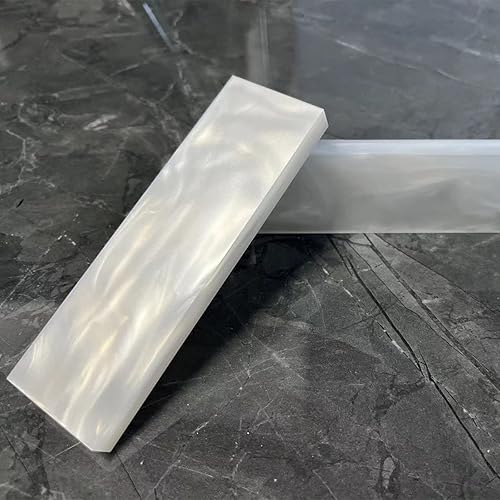 Miniatura 6 de YEEYOUNG Mejora las asas de tu cuchillo y empuñaduras de pistola con placa de concha acrílica de perla, losa de resina de alto brillo para