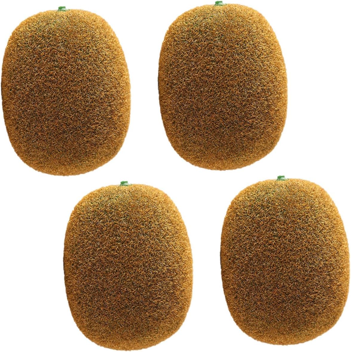 Ciieeo 5sets Lifelike Imitation Kiwifruit Photography Props Realistic Fruit Decorations for Shop Window Adornment Home Decor 4pcs*5