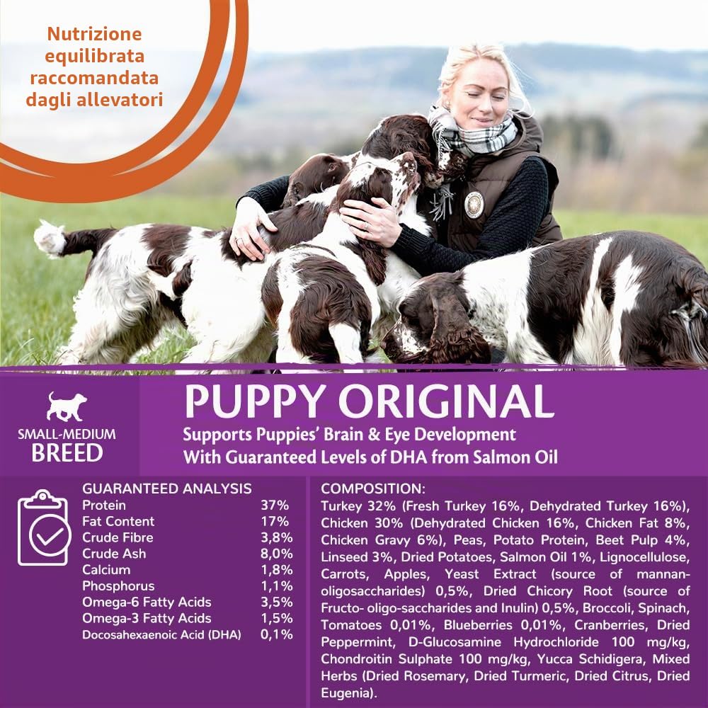 Wellness CORE Cucciolo 10 kg, Pollo & Tacchino – Crocchette Per Cani | Per Cuccioli Piccoli & Medi, Senza cereali, Naturale, Ipoallergenico, Ricco di Proteine e Carne,per Occhi e Cervello