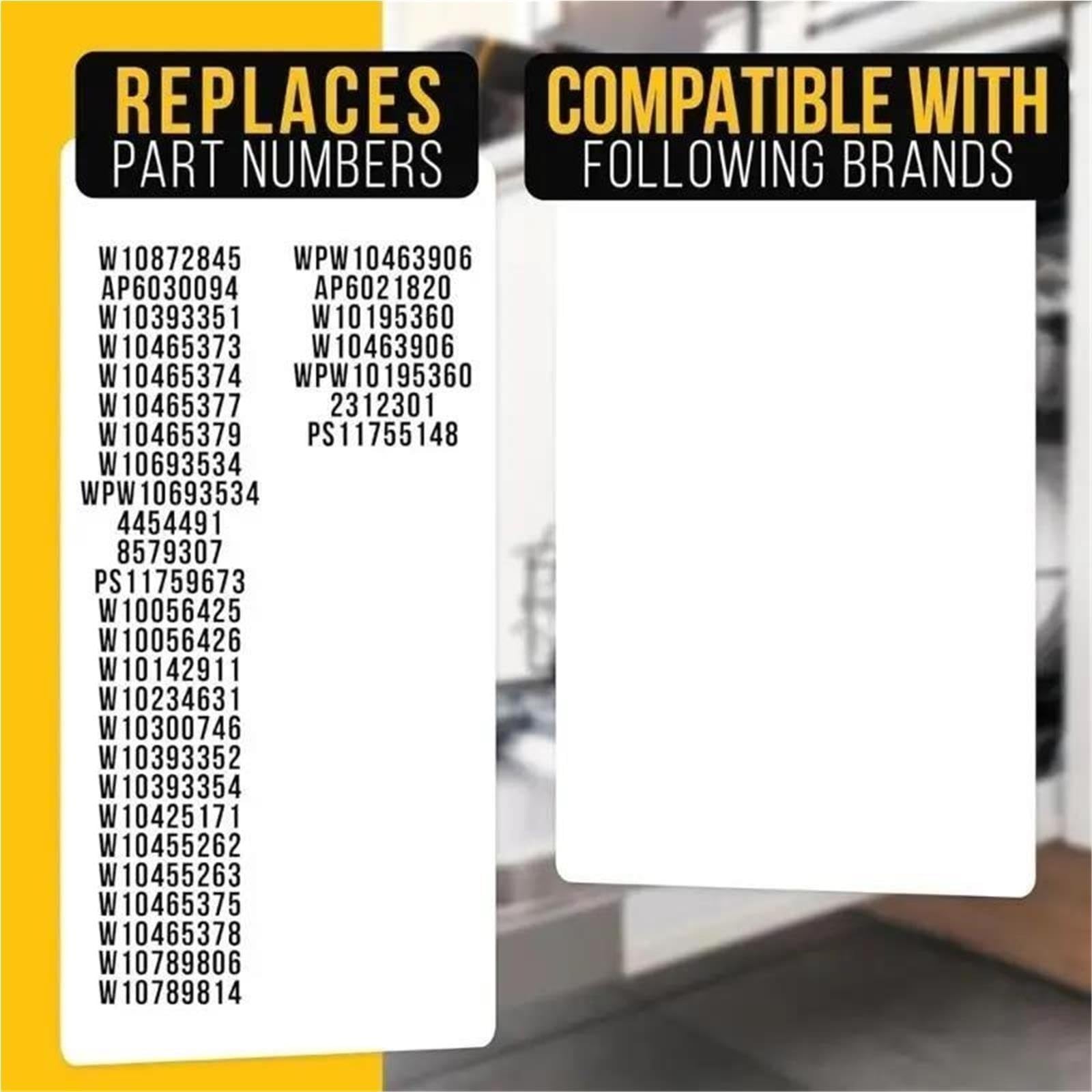 Filtro Lavavajillas W10872845 Compatible Con KitchenAid KDFE104DBL4