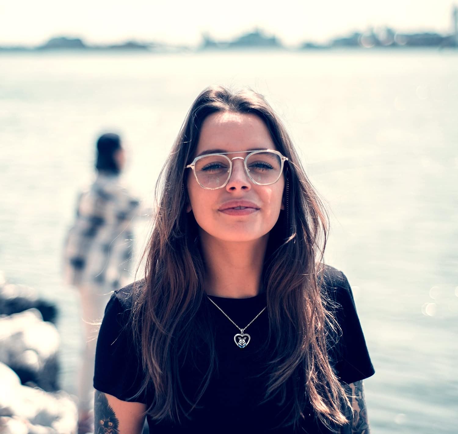 Pig Necklace Gift 925 Sterling Silver Piggy Pendant Necklace with Blue Crystal Jewelry for Women Girls Birthday - Image 5