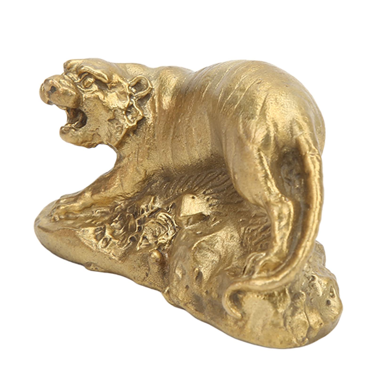 Brass Tiger Statue, Brass Tiger Attract Wealth Premium Brass Sturdy Durable Widely Used for Home for Dorm for Office