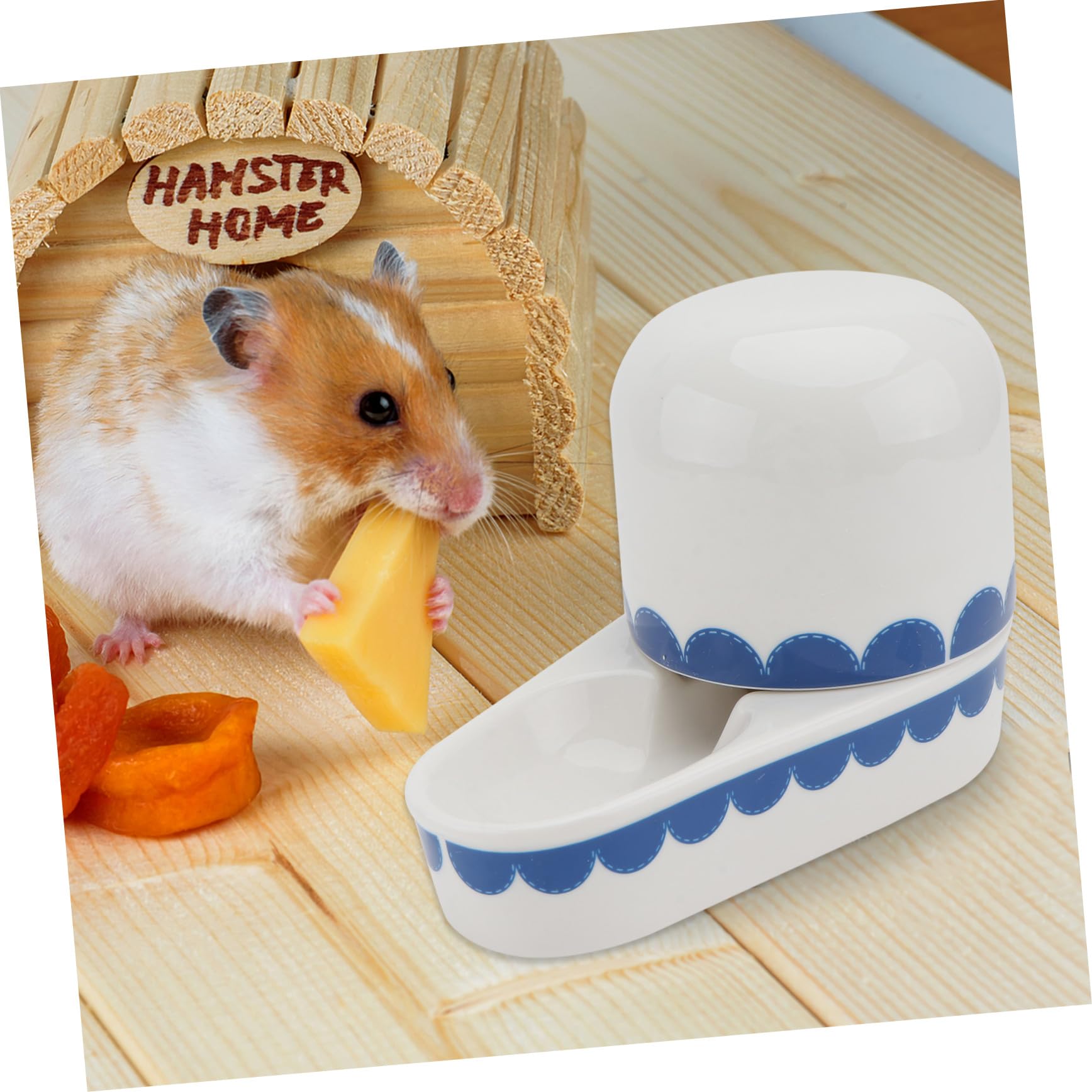 UPKOCH Abreuvoir Céramique pour Lapin Bol Créatif, Distributeur d'eau Suspendu pour Petits Animaux, Accessoire Pratique et Solide pour Rongeurs