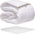 Canadian Down & Feather Co. - Summer Weight 650 Loft White Goose Down Duvet Twin Size - 360 TC Shell 100% Cotton - Filled in Canada