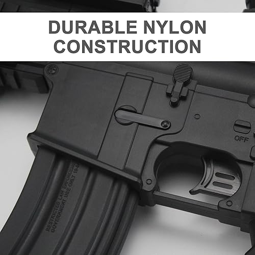 Miniatura 3 de BIU BLASTER Lanzador de bolas de gel de 30 pulgadas con más de 140 FPS, rango de 80 pies, tamaño completo, eléctrico, automático, cargador dual Orby