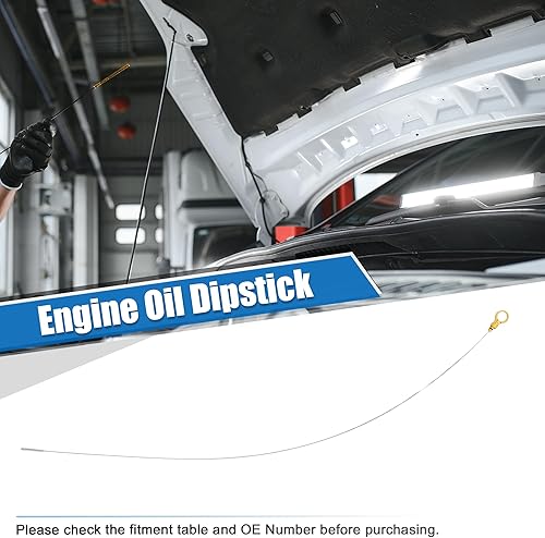Miniatura 2 de X AUTOHAUX Indicador de nivel de aceite del motor para Chevrolet Express 1500 2003-2014 para Chevrolet Express 2500 2003-2006 Amarillo