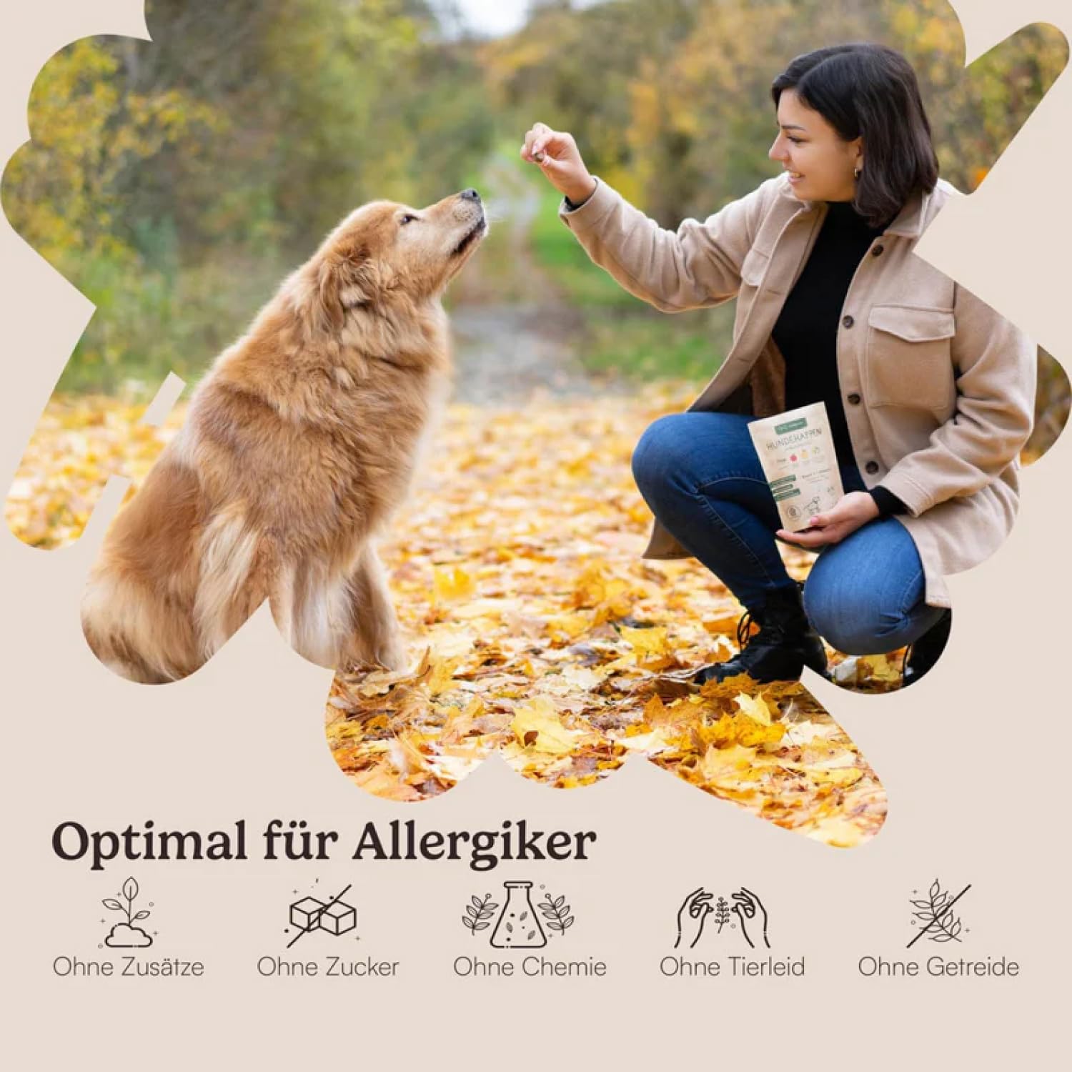 Hunderunde - Hundesnack Morgenmuffel für einen Guten Start in den Morgen - Hundeleckerlis mit Vitaminen, 39 Ballaststoffen & Kohlenhydraten - 100% hypoallergen, gut verträglich & vegan (9X 125g)