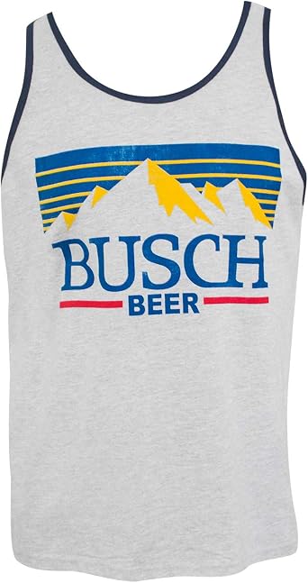Busch Mountain Logo Grey Mens Tank Top