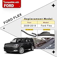 Vista 2 de Juego de escobillas limpiaparabrisas de repuesto para Ford Flex 2009 2010 2011 2012 2013 2014 2015 2016 2017 2018 2019 calidad original de fábrica