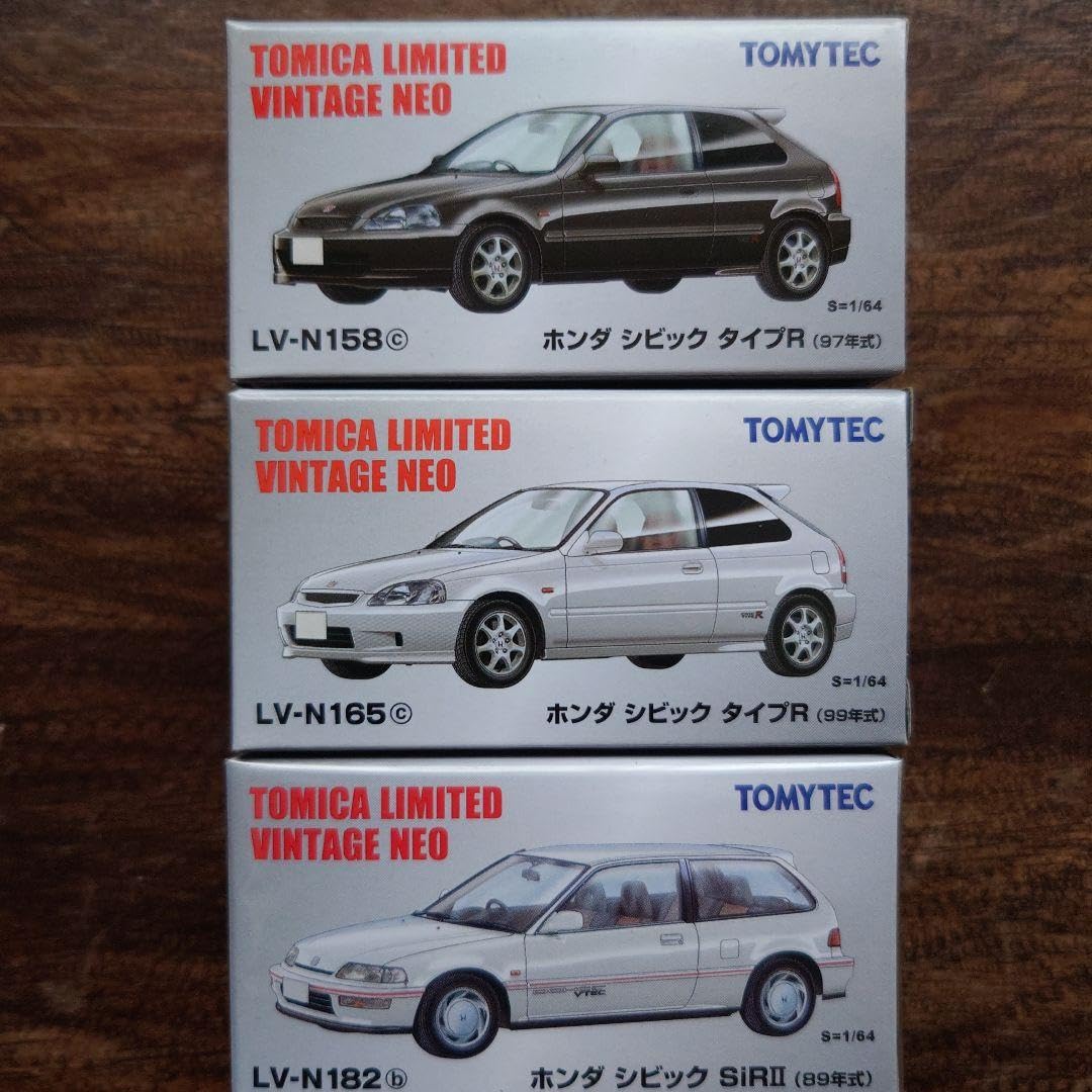 Amazon.co.jp: トミカリミテッドネオ シビックタイプRとSiRの3台セット 