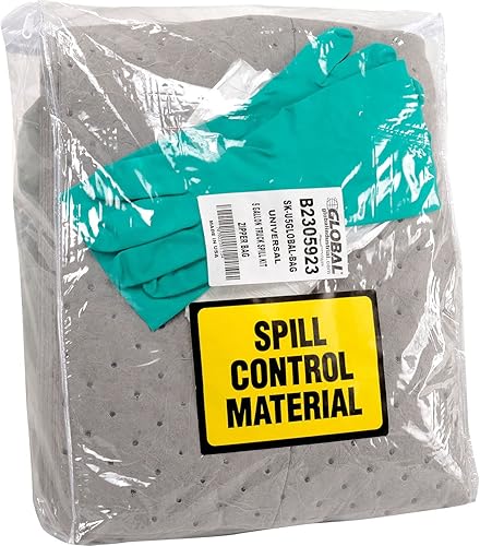 Global Industrial Kit universal de derrames para camiones de 5 galones - Bolsa con cremallera