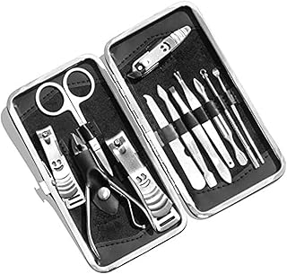 مجموعة قصافة اظافر للعناية بالاظافر السميكة وازالة الزوائد اللحمية والاصابع والعناية باظافر القدم ادوات باديكير للسفر للرجال والنساء من بدون علامة تجارية متعدد الألوان