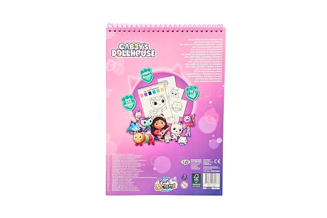 Foto 3 de 5 de Gabby's Dollhouse - Libro para colorear de acuarela para niños