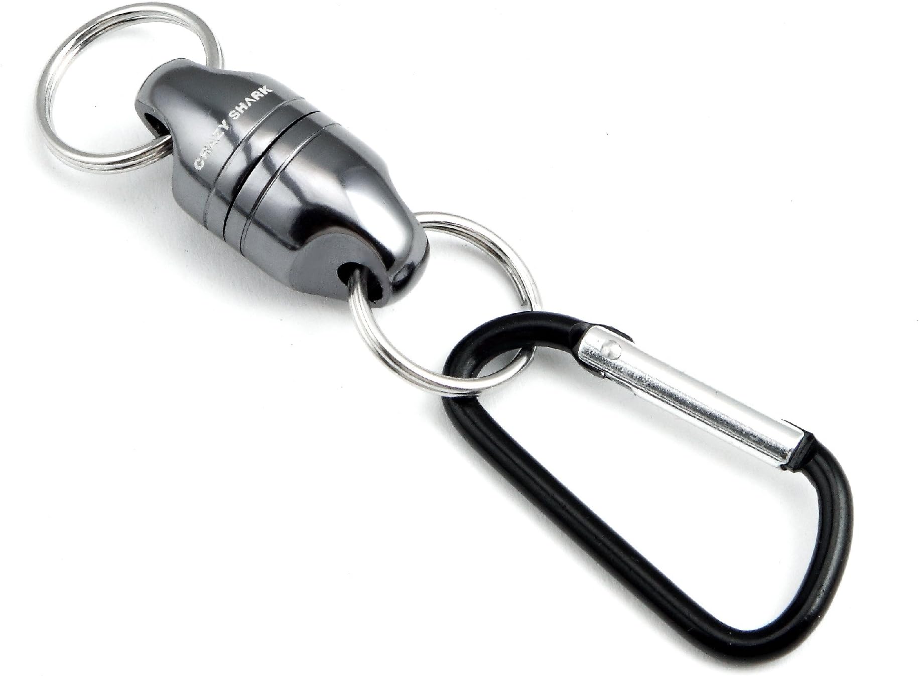 CrazyShark CrazyShark Magnetic Net Release Aluminum Shell for Fly Fishing Gun Metal