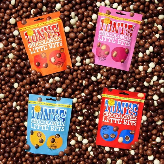 Tony's Chocolonely - Littl’ Bits Triple Chocolate Mix Balls - Mini Chocolates in Sharing Pouch - 100g