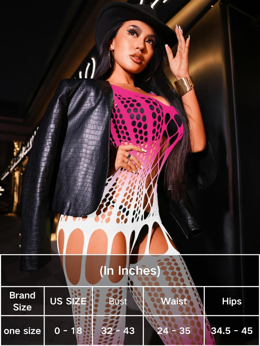 EHSUYAB Women Sexy Fishnet Bodysuit, Hollow Out Body Stocking Sheer Lingerie Full Body Jumpsuits, Going Out Club Rave Outfits
