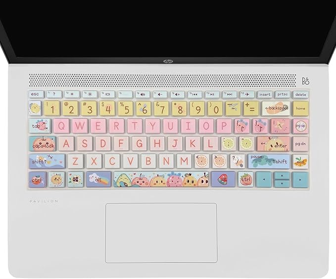 Protector de Teclado para HP 14" Laptop 2020-2018, Cute Fruits miniatura 2