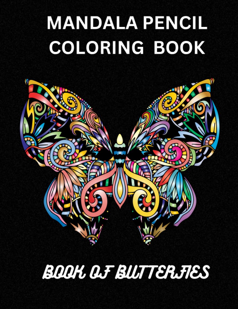Butterfly Mandala Coloring Pencil Book