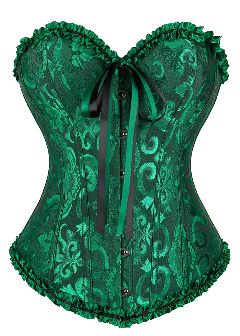 Kelvry Donna Burlesque Bustier Corsetto Corsetti da Sposa Sexy + Perizoma