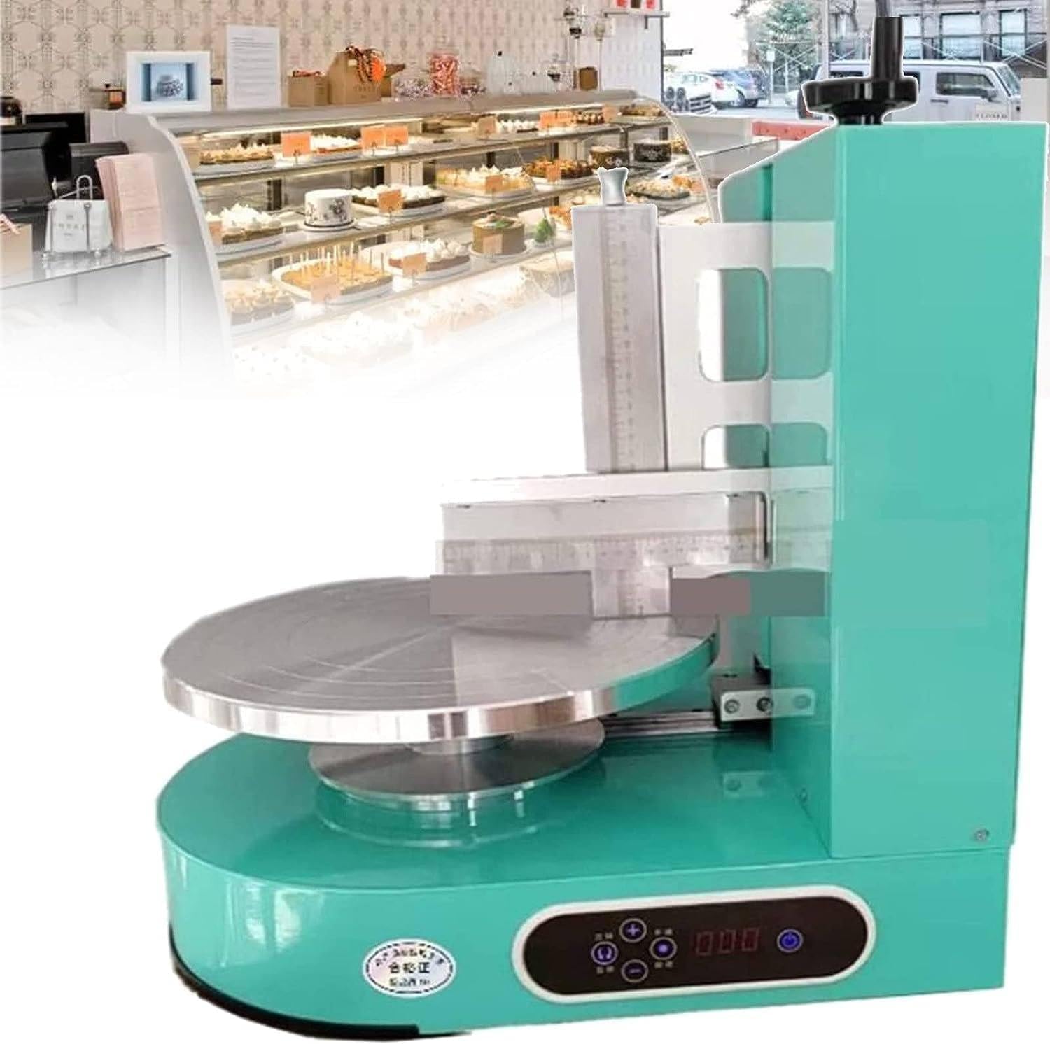 Macchina semiautomatica per spalmare la Crema per Torte di Compleanno per Torte, per intonacare Il Rivestimento di Crema, Verde
