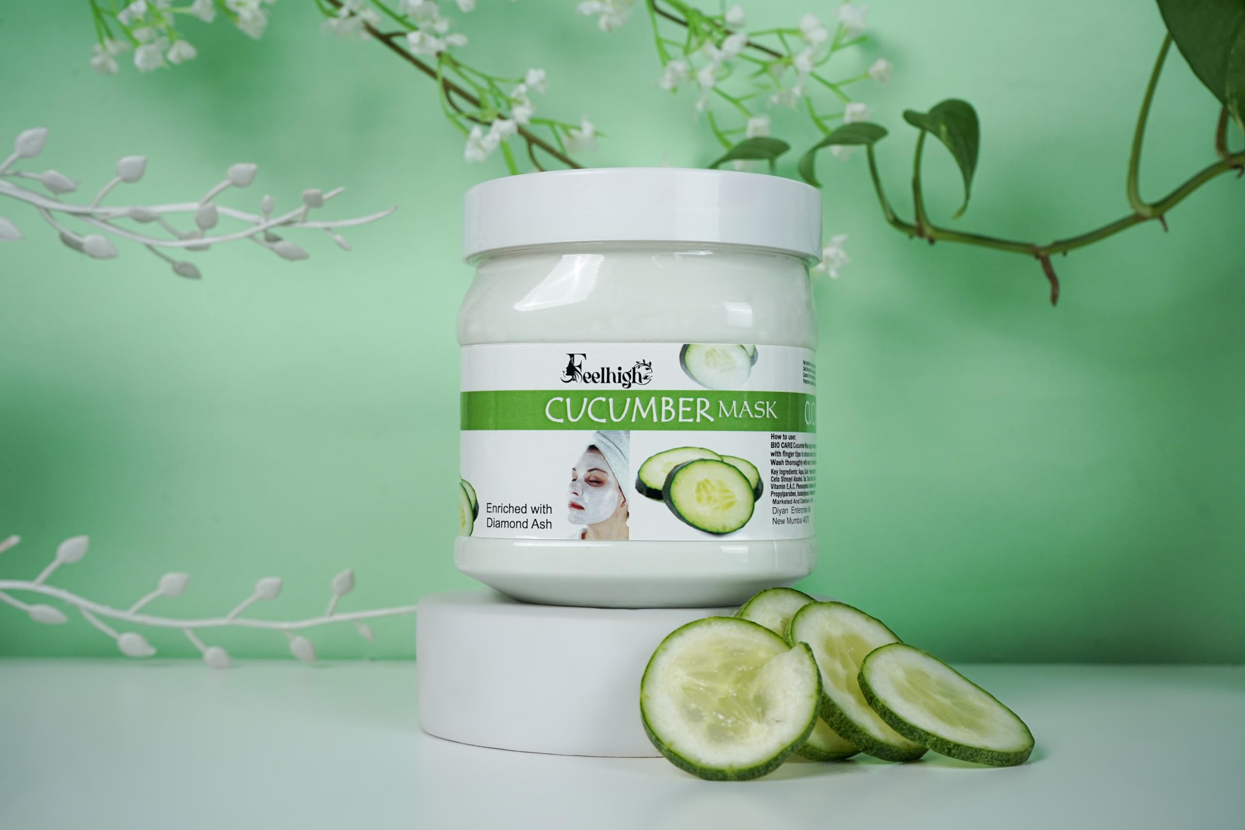 Feelhigh Cucumber Face Pack |Enriched With Cucumber Face Pack For Women and Men 2