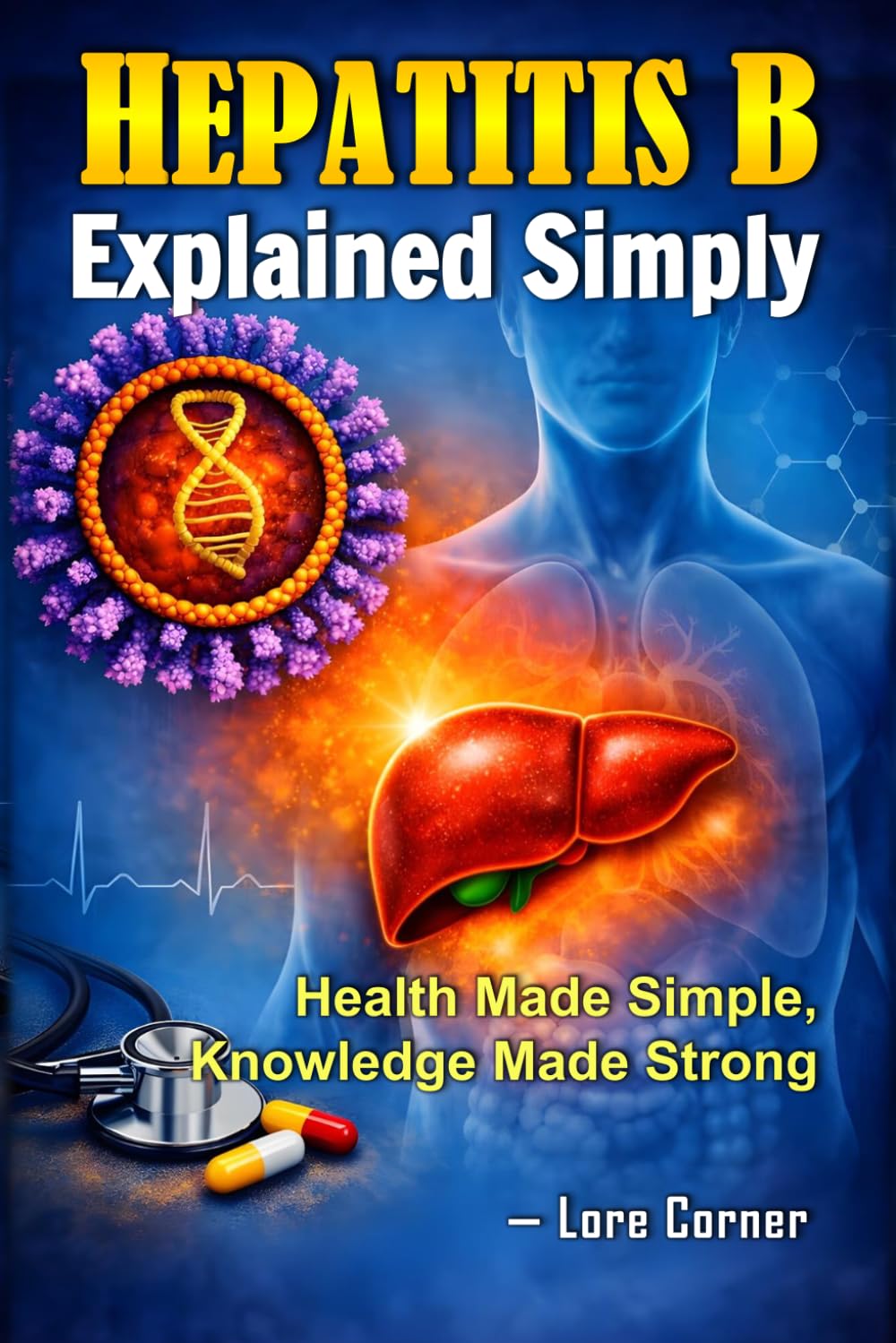 Hepatitis B Explained Simply: A Step‑by‑Step Guide to Understanding Symptoms, Transmission, Prevention, Antiviral Therapy and Coping with Chronic Hepatitis B | Jaundice & Liver Disease Awareness Book