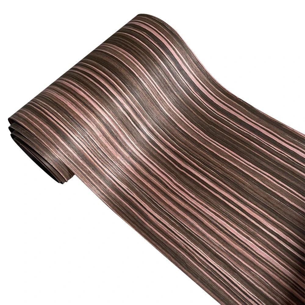 Impiallacciatura In Ebano Indonesiano - Fogli 2 M X 140 Mm X 0,5 Mm Per Mobili, Chitarre, Porte