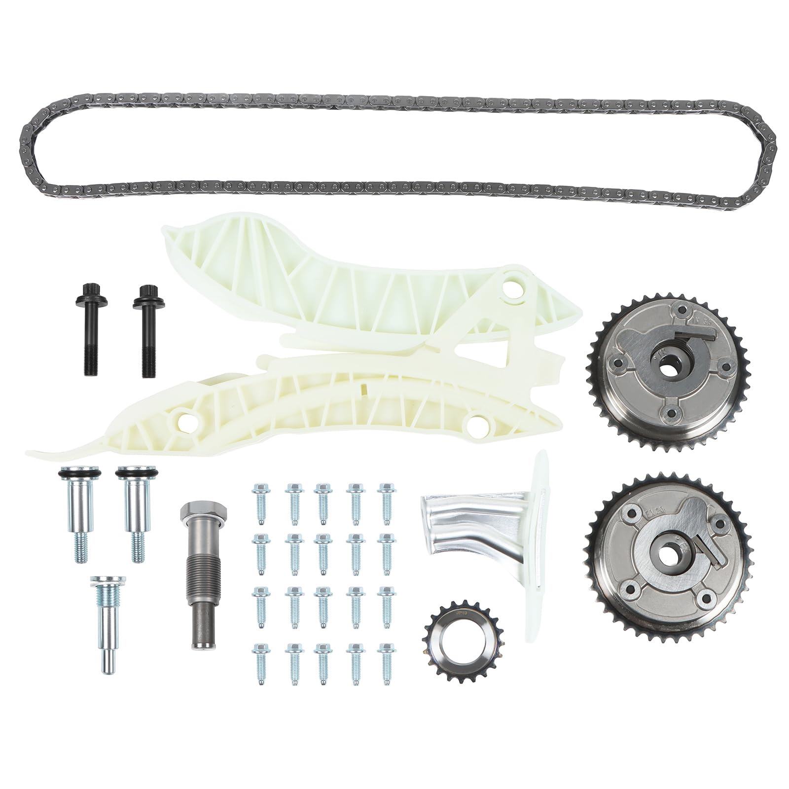 Photo 1 of CYCWER 11367545862 Engine Timing Chain Kit with Camshaft Adjusters VVT Sprockets Fits for 2011-2016 Mini Cooper Countryman R60 2013-2016 Paceman R61 1.6L L4
