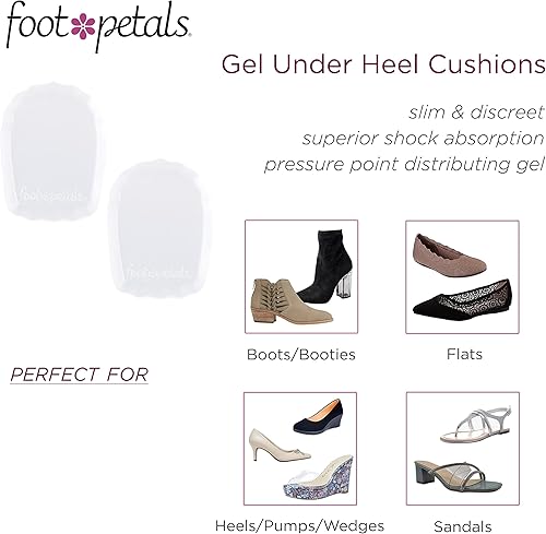 Miniatura 5 de Foot Petals Taloneras, evita que los tacones se agrieten, estabilizan los talones en los tacones cerrados de la espalda, los zapatos de tacón,