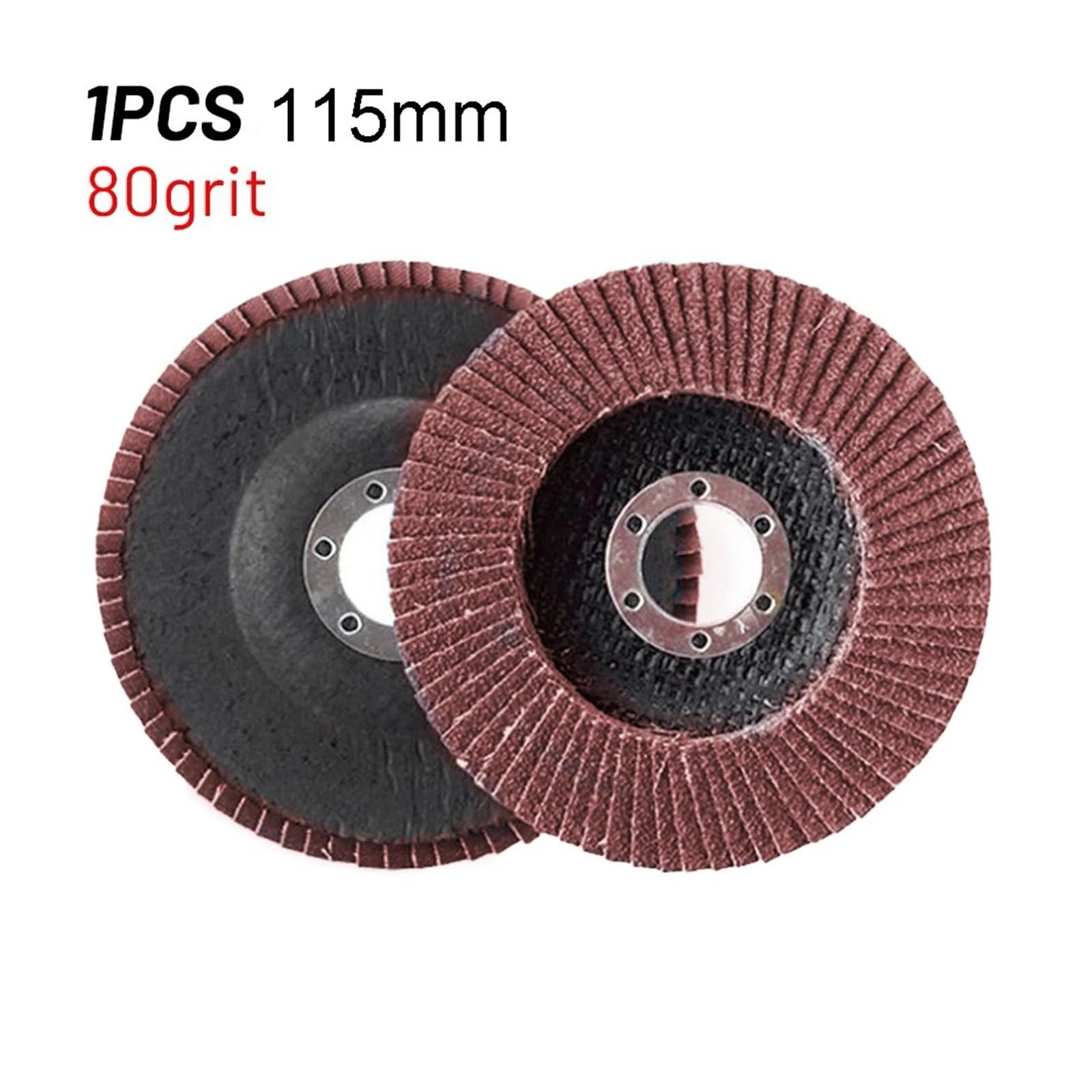 20 piezas disco de solapa de 115mm, almohadilla de pulido abrasivo de lijado, grano 40/60/80/120 for herramienta de soldadura de Metal de acero al carbono