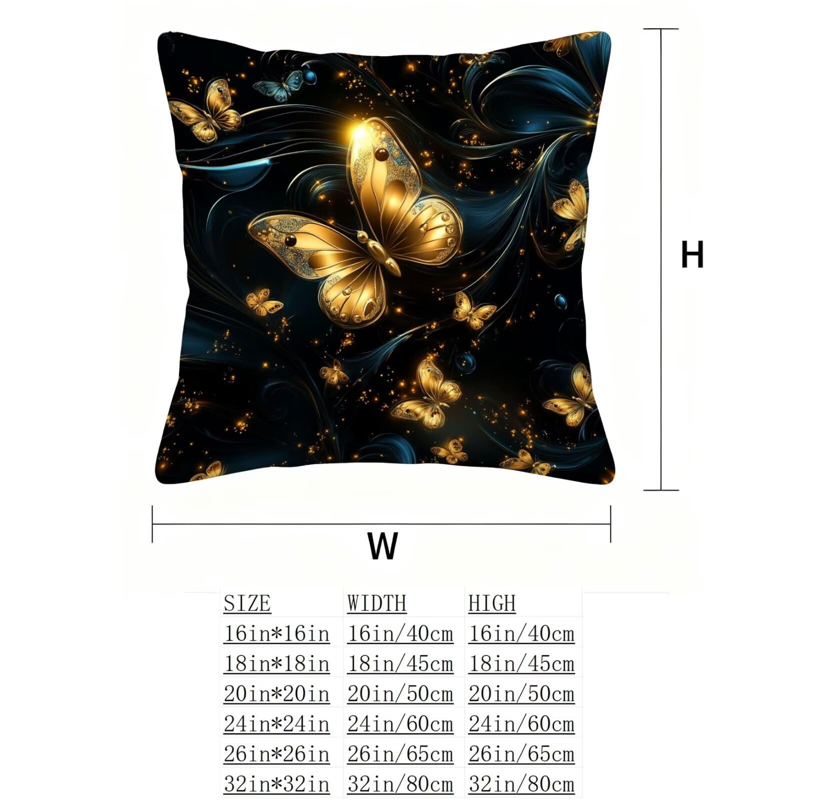 Oro Funda Cojin 60x60 Retro Funda Almohada 60x60 Cojines Sofa Súper Suave Fundas Cojines Decorativos Fundas Almohadas 4 Piezas Almohada Cervicales y Cuello, para Hogar Cama Salon Decoracion E - 959