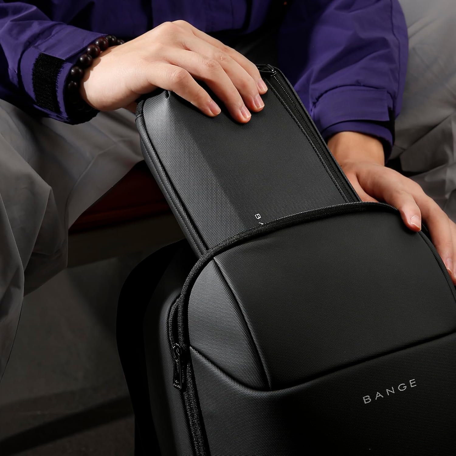 BANGE Clutch Bag,Belt Bag with Adjustable Belt, Main Zippered Pocket for Travel Walking Running Hiking Cycling - Image 8