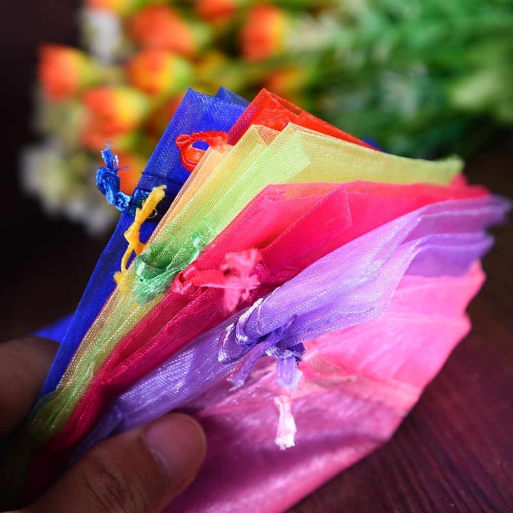 Review Discount Wuligirl 100PCS Organza Bag 4X6 Sheer Drawstring Jewelry Pouches Bags for Wedding Party Baby Shower(100 pcs Mix, 4X6) Best Cyber Deals 🔥 Wuligirl 100PCS Organza Bag 4X6 Sheer Drawstring Jewelry Pouches Bags for Wedding Party Baby Shower(100 pcs Mix, 4X6)