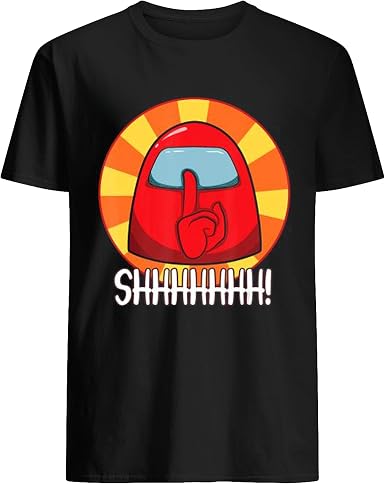 Amazon.com: Reality Stone Cool Among Us Camisa Crewmate o Impostor  Shhhhhhhh! Camisa Negro : Ropa, Zapatos y Joyería