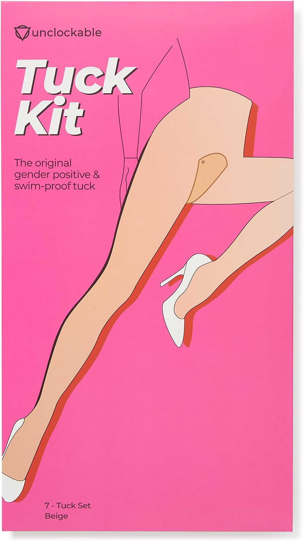 Unclockable T-Tape Tuck Kit – Gaff Alternative – Transgender, NB, Drag Queens, Crossdressing – 7er-Pack