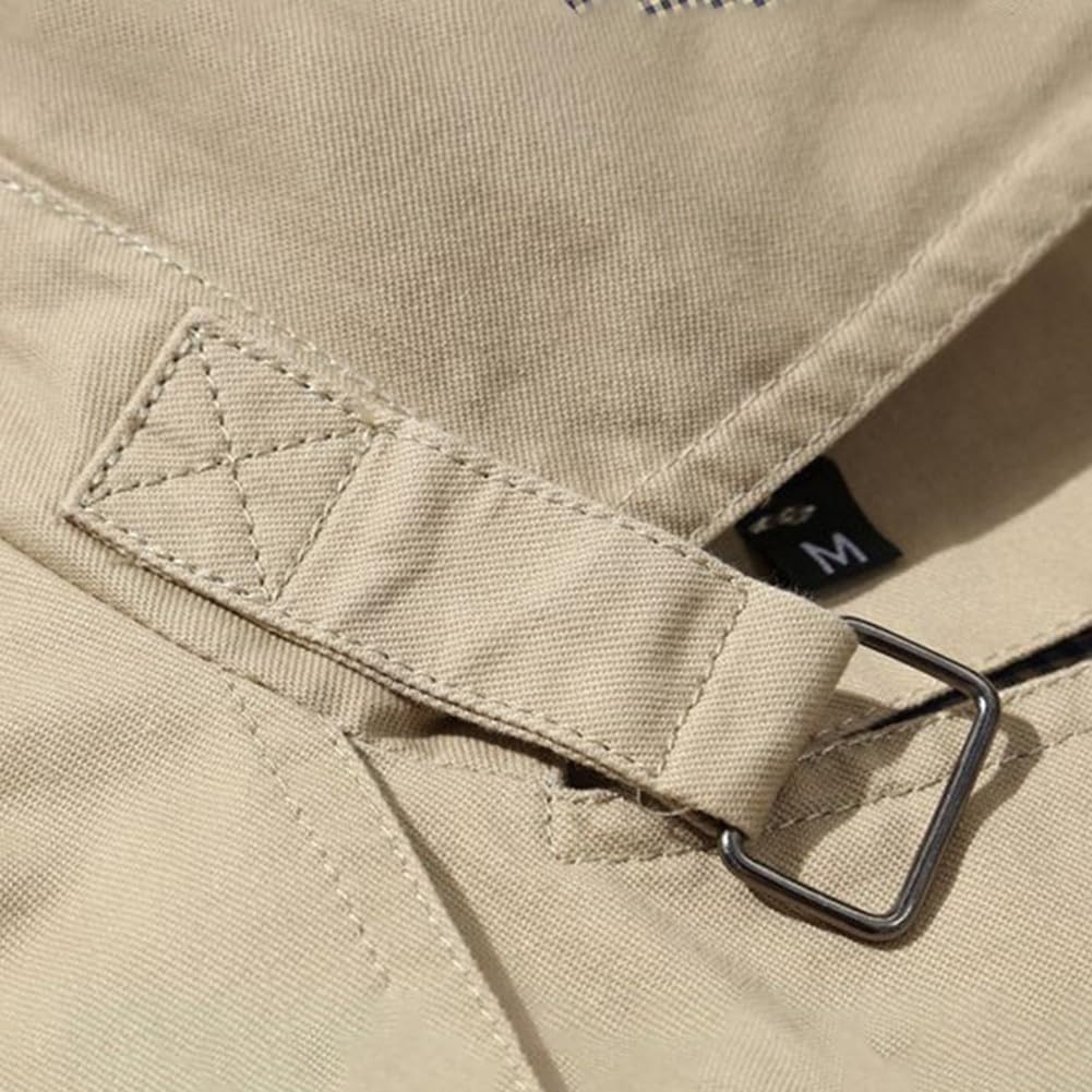 Gabardina informal con solapa para hombre, para uso diario e invierno