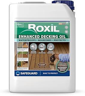 Roxil Enhanced Decking Oil 5L Clear - Weather...,