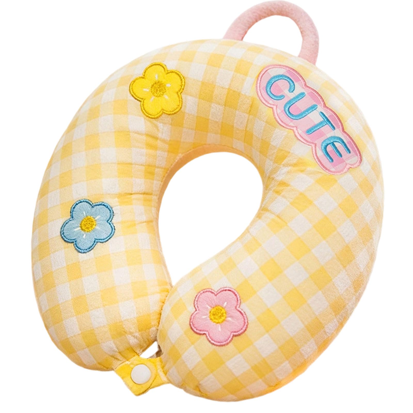 Qusinfc Portable Travel Necks Pillow Craft of Memory Foam for Airplanes and Offices Ergonomic Necks Rest Pillow