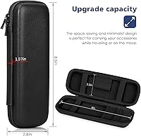 Vista 2 de DTTO Funda protectora rígida de piel sintética para accesorios de iPad Pencil Pro, Apple Pencil (12 generación), lápiz Apple Pencil (USB-C)