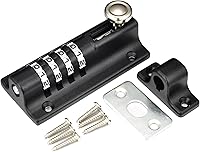 Vista 9 de Pestillo de puerta de perno deslizante, 7.8 pulgadas, de acero inoxidable sólido, resistente, para vallas, puertas de patio, garajes, dormitorios