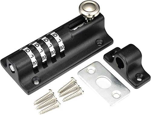 Miniatura 9 de Pestillo de puerta de perno deslizante, 7.8 pulgadas, de acero inoxidable sólido, resistente, para vallas, puertas de patio, garajes, dormitorios