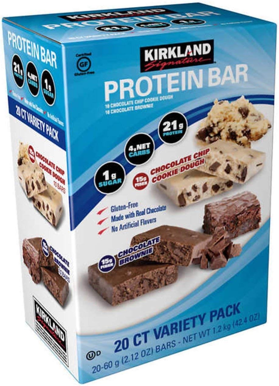 Buy Kirkland Signature Variety Protein Bars 20 count 21G Of Protein
