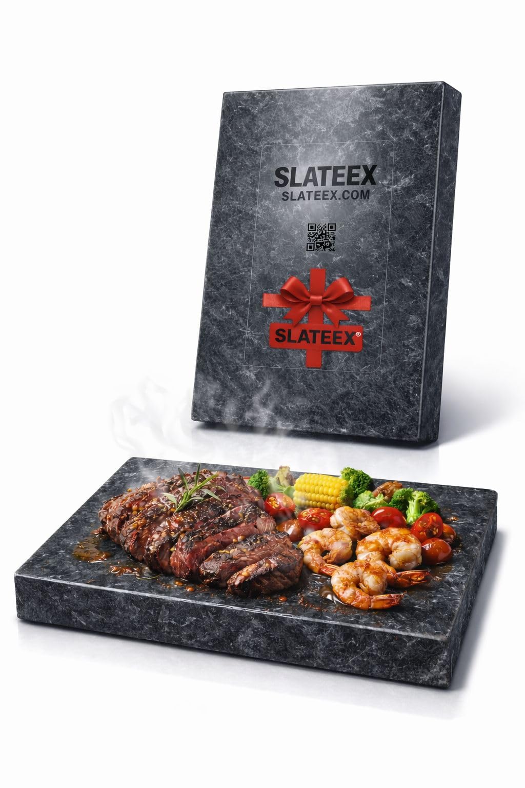 Naturstein-Grillplatte aus Speckstein 20×30×3 cm – Hitzebeständige Kochfläche zum Grillen, Braten & Servieren