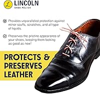 Vista 6 de Lincoln Esmalte de zapatos de cera antimanchas, paquete de 3 unidades, 2-1/8 oz (negro), Negro