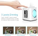 Study LED Desk Lamp with USB Charging Port&Screen&Calendar&Color Night Light, Kids Dimmable LED Table Lamp with Pen Holder&Clock, Desk Reading Light for Students,10W