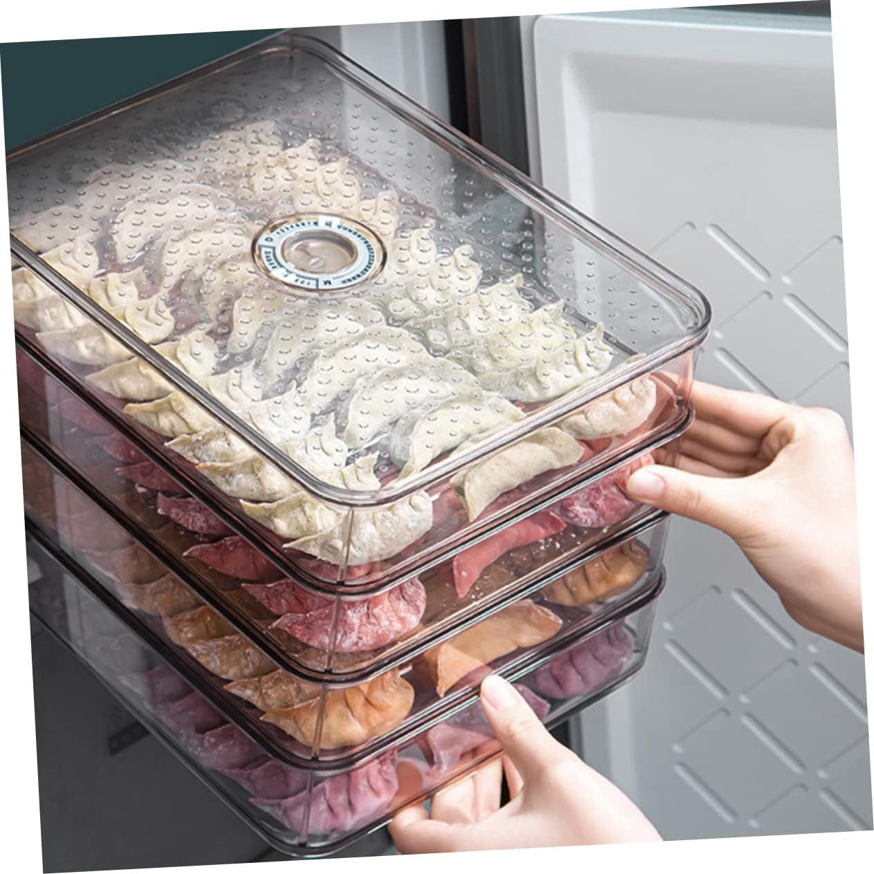 OUNONA Multi-layer Quick Freezing Box Home Refrigerator Storage Box Fridge Food Container Fruit Containers Food Holder Storage for Freezer